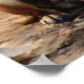 Mastiff Dog Art Print Poster (Ecke)