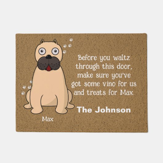 Mastiff Dog Door Mat Fußmatte (Vorderseite)
