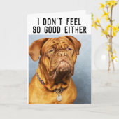 MASTIFF DOG FUNNY BEKOMMEN GUTE KARTEN (Gelbe Blume)