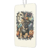 Mastiff Dog Halloween Square Autolufterfrischer (Links)