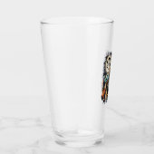 Mastiff Dog Halloween Square Glas (Rechts)