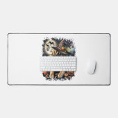 Mastiff Dog Halloween Square Schreibtischunterlage (Tastatur & Maus)