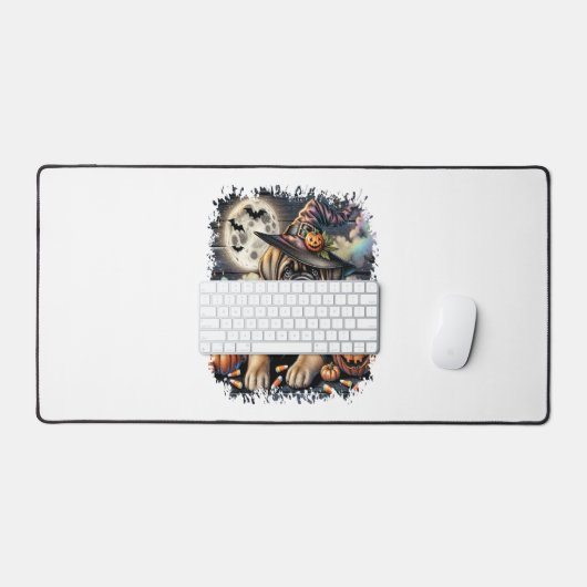 Mastiff Dog Halloween Square Schreibtischunterlage (Tastatur & Maus)