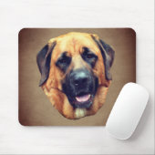 Mastiff Dog Lover Mousepad (Mit Mouse)