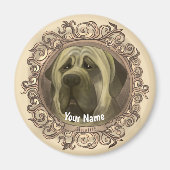 Mastiff Dog Magnet (Vorne)