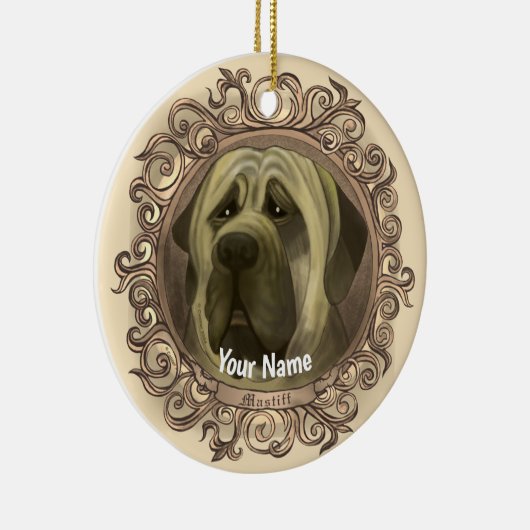 Mastiff Dog Ornament (Rechts)