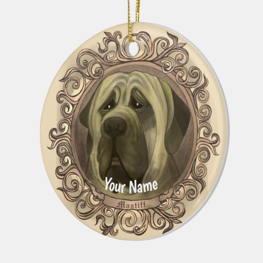 Mastiff Dog Ornament (Links)