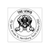 Mastiff Dog Rücksendeadresse Gummistempel (Prägung)