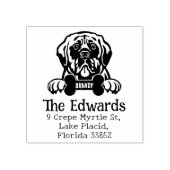 Mastiff Dog, Rücksendeadresse, Gummistempel (Prägung)