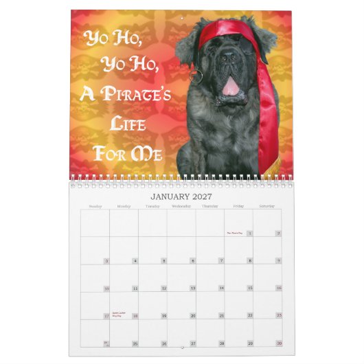 Mastiff Dress Up Kalender (Jan 2027)