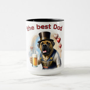 Mastiff englische Dogge best Dad Vatertag Tasse