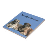 Mastiff  englische Dogge Fliese (Seite)
