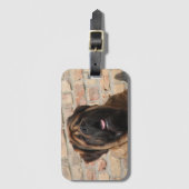 Mastiff englische Dogge Gepäckanhänger (Vorderseite Vertikal)