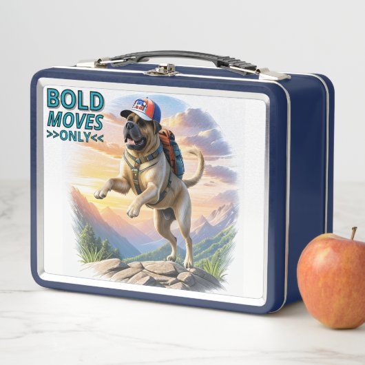 Mastiff englische Dogge im Gebirge Urlaub Metall Brotdose (Beispiel)