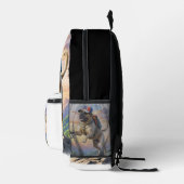 Mastiff englische Dogge im Urlaub im Gebirge Bedruckter Rucksack (Rechts)