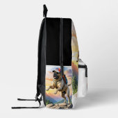 Mastiff englische Dogge im Urlaub im Gebirge Bedruckter Rucksack (Links)