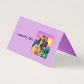 Mastiff englische Dogge mit Blumenkranz Muttertag (Rückseite)