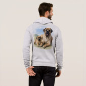 Mastiff englische Dogge mit Kind im Urlaub Hoodie (Schwarz voll)