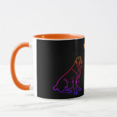 Mastiff englische Dogge Neon Comic Best Wishes Tasse (Links)