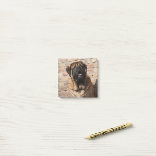 Mastiff englische Dogge Post-it Klebezettel (Auf Schreibtisch)