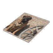 Mastiff englische Dogge Urlaub Fliese (Seite)