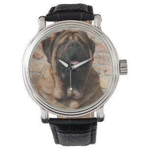 Mastiff englische Dogge Vatertag Armbanduhr