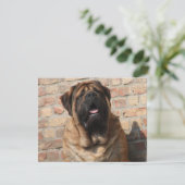 Mastiff englische Dogge Vatertag Einladung (Stehend Vorderseite)