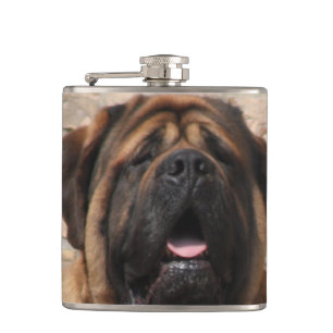  Mastiff englische Dogge Vatertag  Flachmann