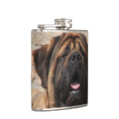 Mastiff englische Dogge Vatertag Flachmann (Rechts)