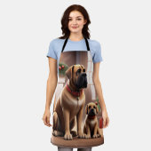 Mastiff englische Dogge Weihnachten Kamin Schürze (Getragen)