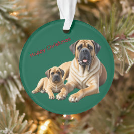 Mastiff englische Doggen Weihnachten Ornament