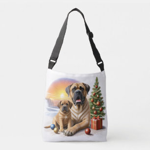 Mastiff englische Doggen Weihnachten Tragetaschen Mit Langen Trägern