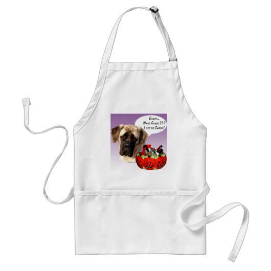 Mastiff (fawn) Halloween Candy Schürze (Vorne)