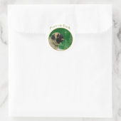 Mastiff (fawn) Peace Runder Aufkleber (Tasche)