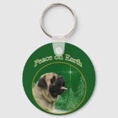 Mastiff (fawn) Peace Schlüsselanhänger (Rückseite)
