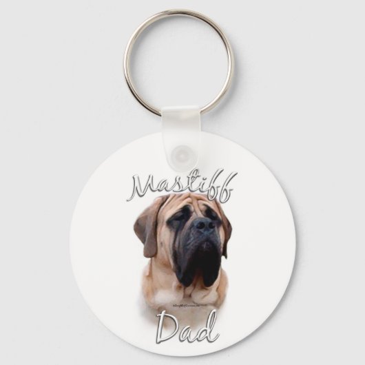 Mastiff (fawn) Vater 2 Schlüsselanhänger (Vorderseite)