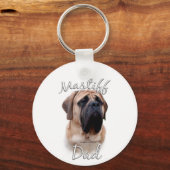 Mastiff (fawn) Vater 2 Schlüsselanhänger (Rückseite)