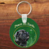 Mastiff (flauschig) Friede Schlüsselanhänger (Vorderseite)