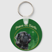 Mastiff (flauschig) Friede Schlüsselanhänger (Rückseite)