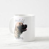 Mastiff (flauschig) Mama 2 Kaffeetasse (Vorderseite Links)