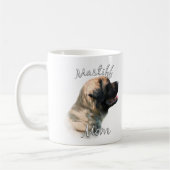Mastiff (flauschig) Mama 2 Kaffeetasse (Links)