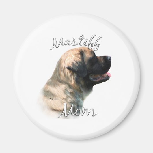 Mastiff (flauschig) Mama 2 Magnet (Vorne)