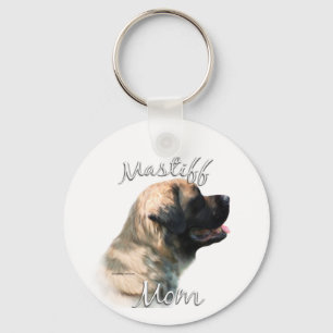 Mastiff (flauschig) Mama 2 Schlüsselanhänger