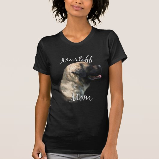 Mastiff (flauschig) Mama 2 T-Shirt (Vorderseite)