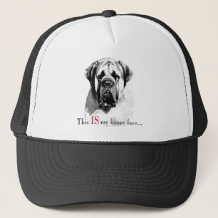 Mastiff-glücklicher Gesichts-Hut Truckerkappe