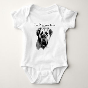 Mastiff Happy Face Baby Strampler