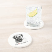 Mastiff Happy Face Getränkeuntersetzer (Seite)