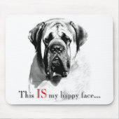 Mastiff Happy Face Mousepad (Vorne)