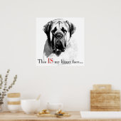Mastiff Happy Face Poster (Küche)
