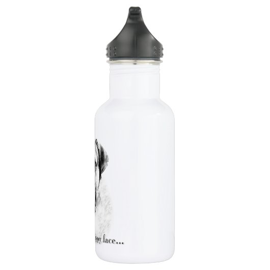 Mastiff Happy Face Trinkflasche (Rechts)